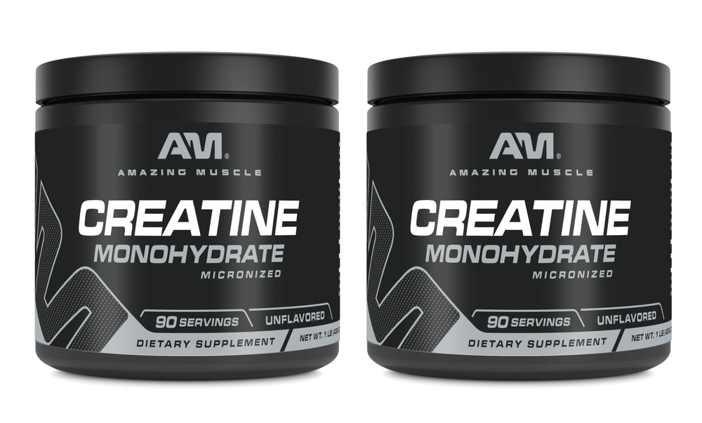 Amazing Muscle Creatine Micronized bottle front for post-workout use