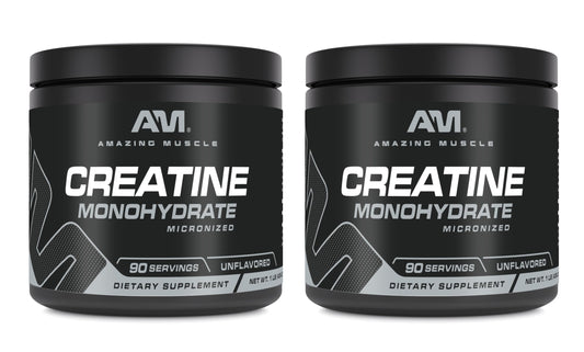 Amazing Muscle Creatine Micronized bottle front for post-workout use