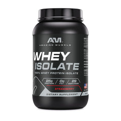 Amazing Muscle ingredients close-up showing pure whey isolate quality