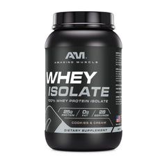 Amazing Muscle Whey Isolate being poured into a shaker for quick mix