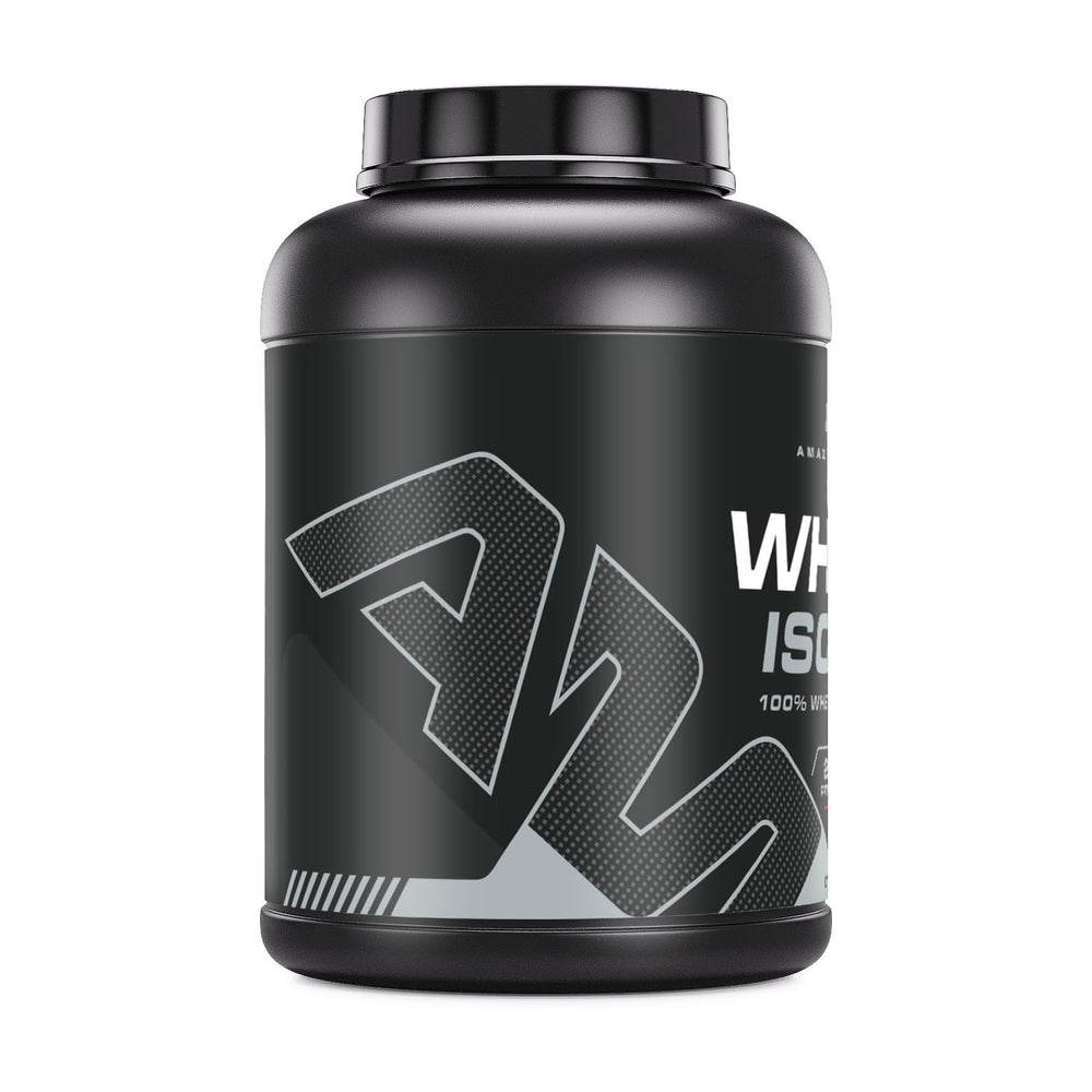 Amazing Muscle Strawberry flavor powder ideal for shakes and smoothies.