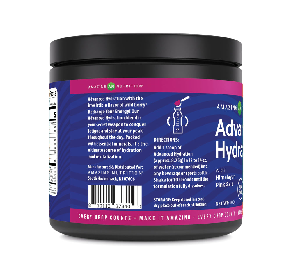 Glass of mixed Advanced Hydration powder after training