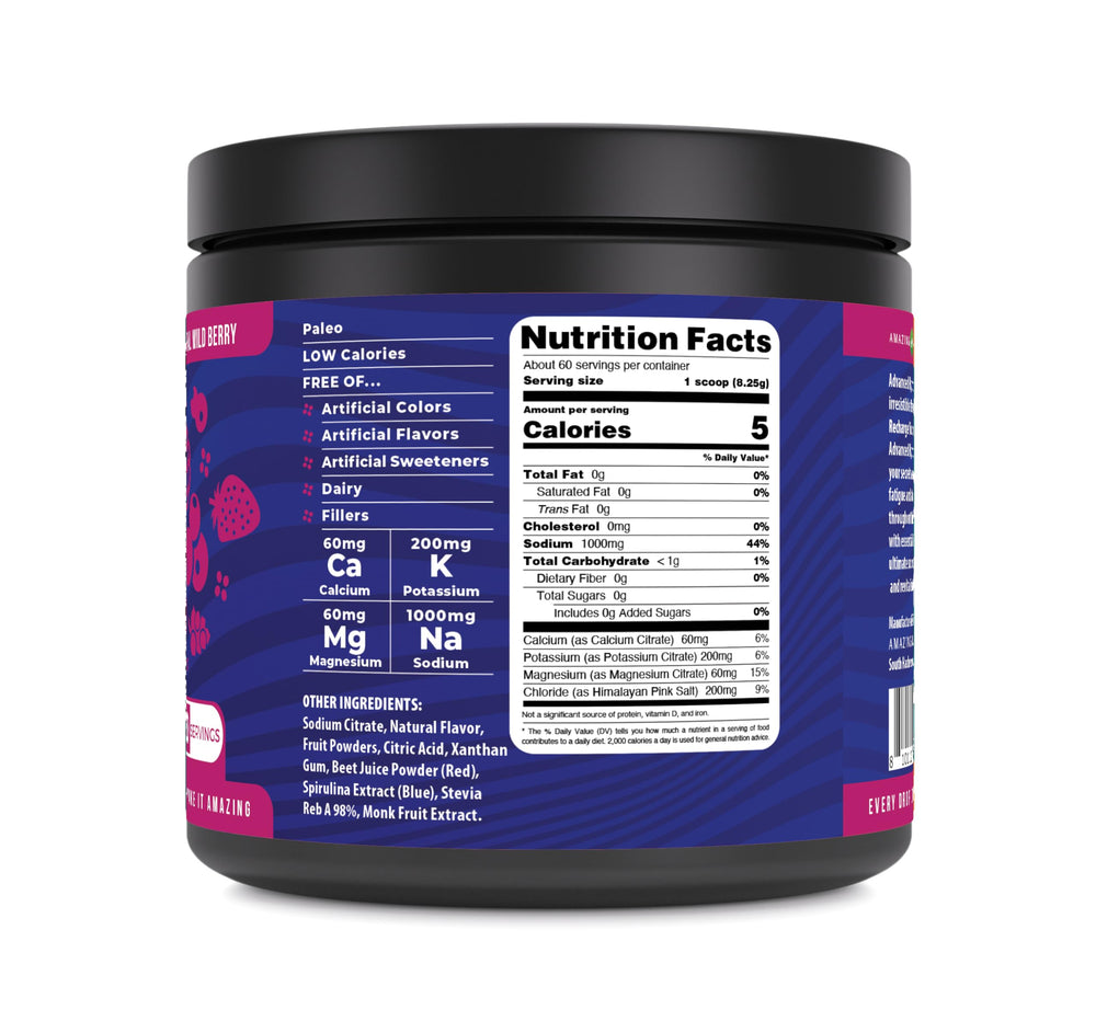 Amazing Nutrition Advanced Hydration powder scoop for easy mixing and on the go