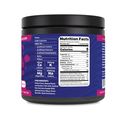 Amazing Nutrition Advanced Hydration powder scoop for easy mixing and on the go