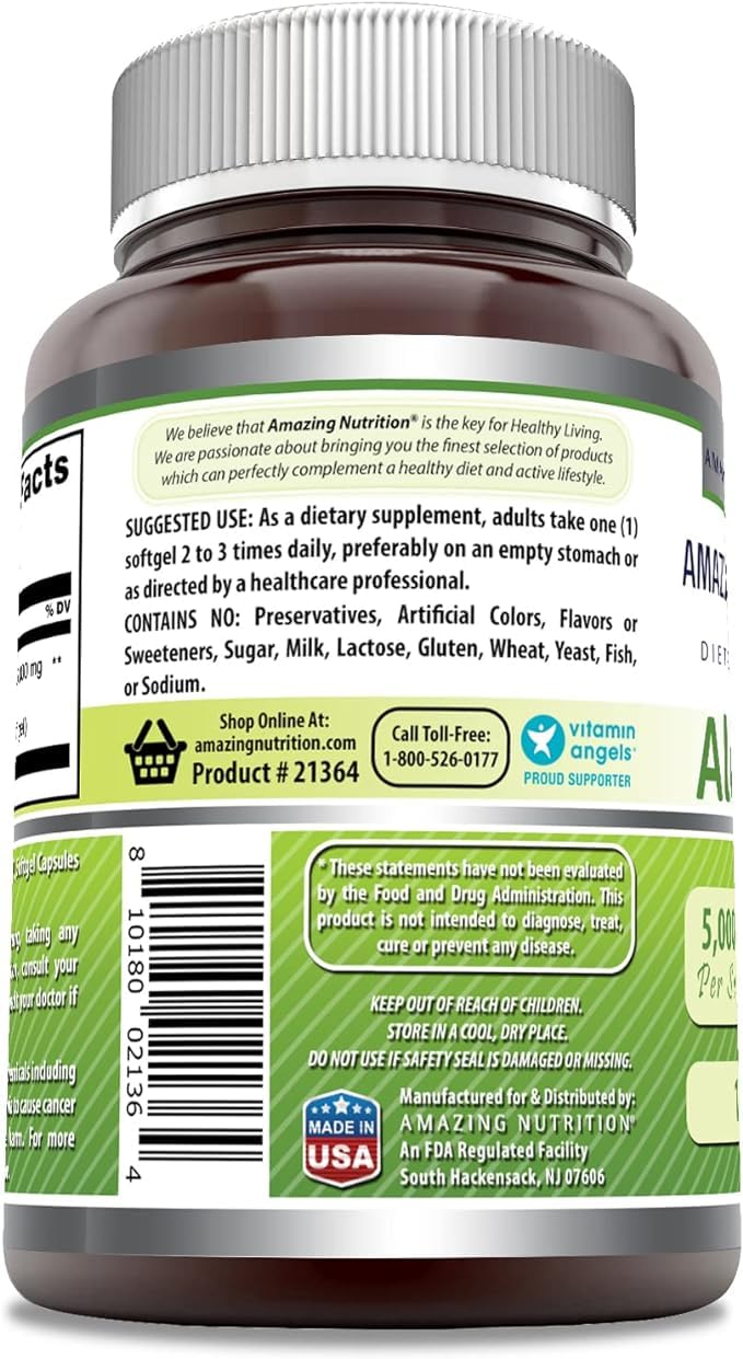 Aloe Vera softgel pour suggests easy daily consumption on the go.