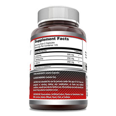 Back label shows ingredients and serving details for Amazing Formulas BCAA.