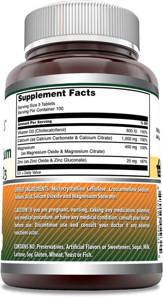 Amazing Formulas bottle back label highlights non-GMO and gluten-free features.