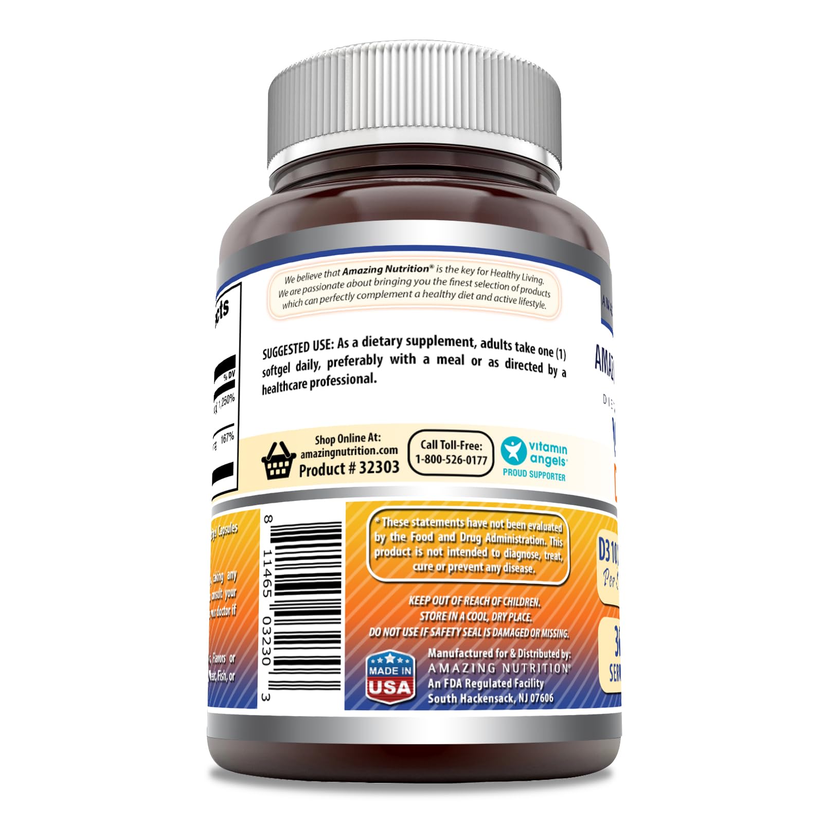 Amazing Formulas D3 K2 serving scoop for daily dosage