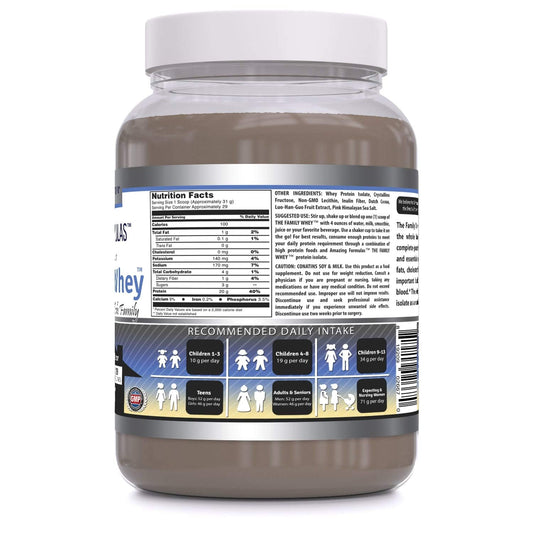 Amazing Nutrition Family Whey Isolate scoop for quick protein boost