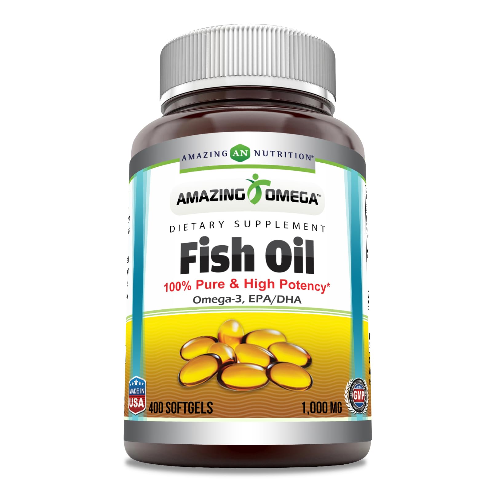 Amazing Nutrition Amazing Omega bottle front view for daily support