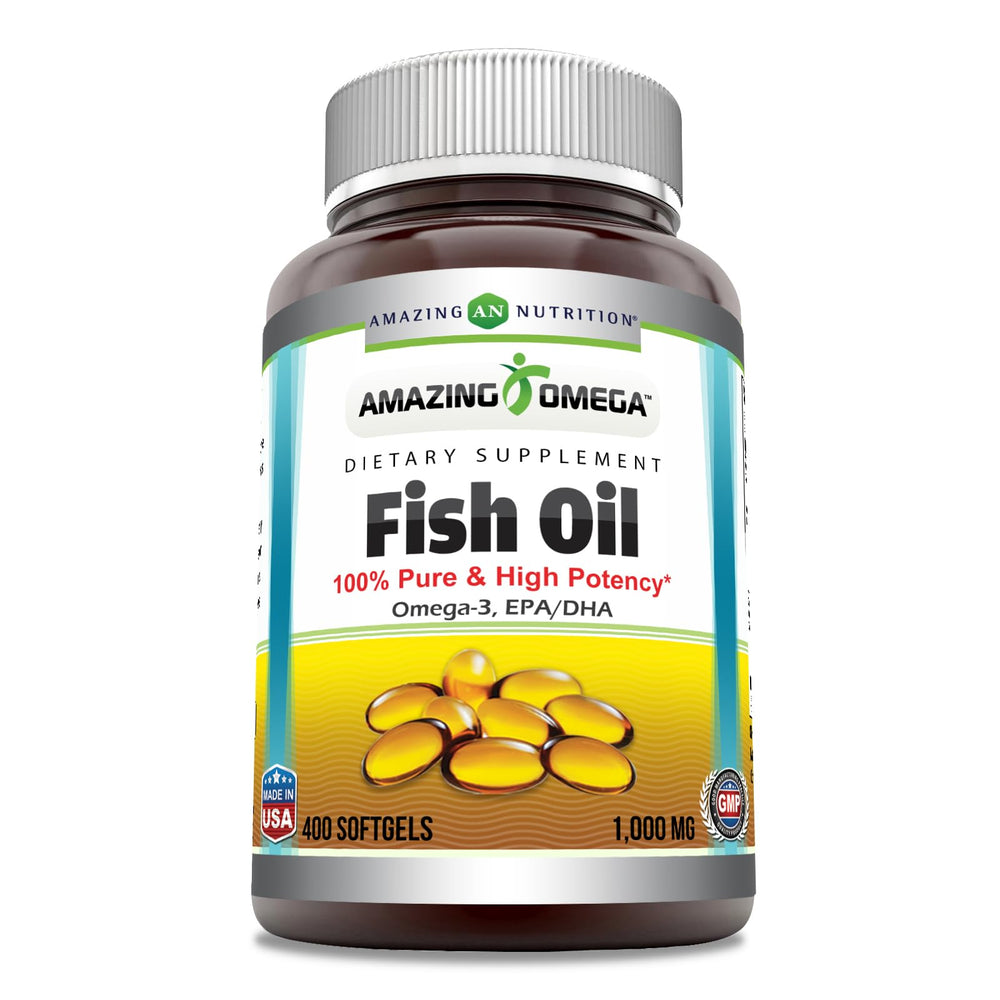 Amazing Nutrition Amazing Omega bottle front view for daily support