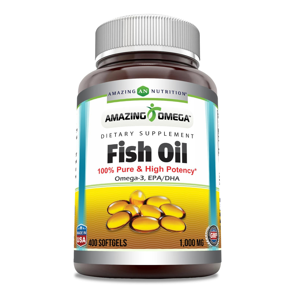 Amazing Nutrition Amazing Omega bottle front view for daily support