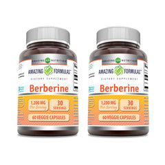 Amazing Nutrition Berberine 1200mg bottle front for daily wellness routine.