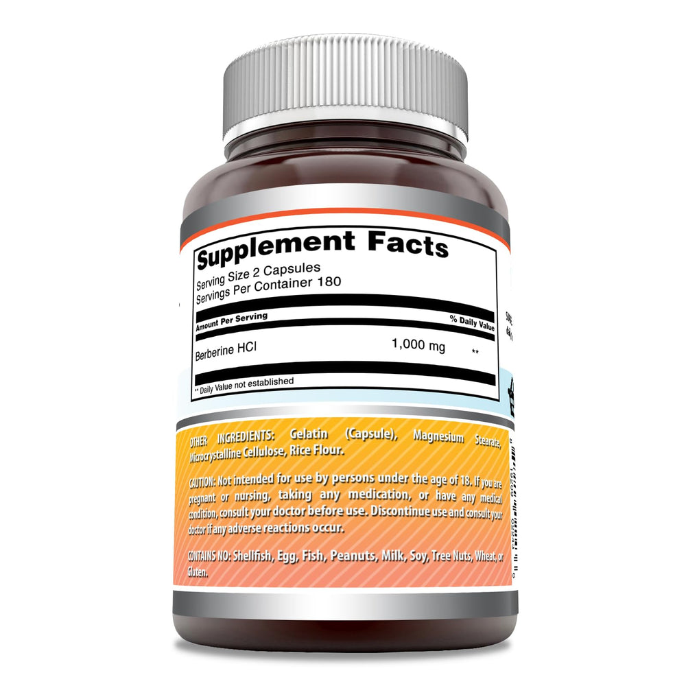 Amazing Nutrition Berberine capsules, easy daily wellness support.