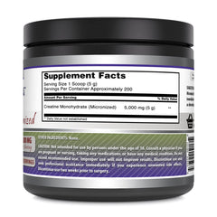 Amazing Nutrition creatine scoop demonstrates proper serving for consistency