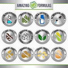 Amazing Nutrition Echinacea veggie capsules close-up for easy swallowing.