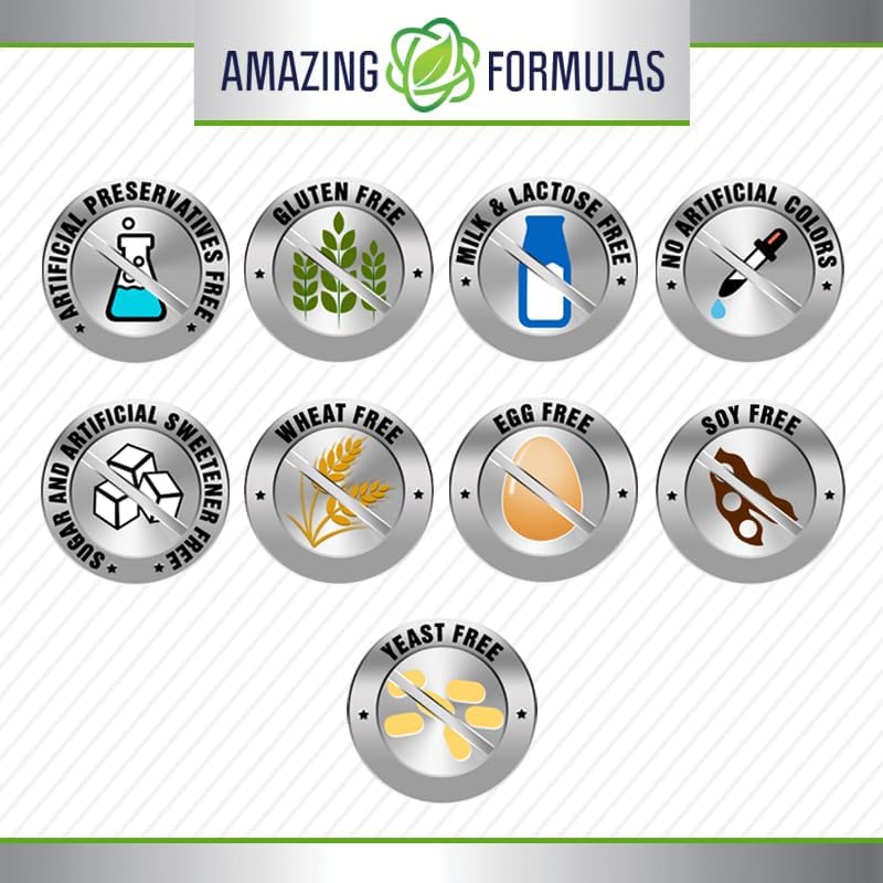 Amazing Nutrition L-Lysine 500 mg capsules pack showing two-pack option for savings.