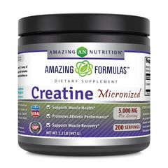 Amazing Nutrition micronized creatine monohydrate canister for gym-ready workouts