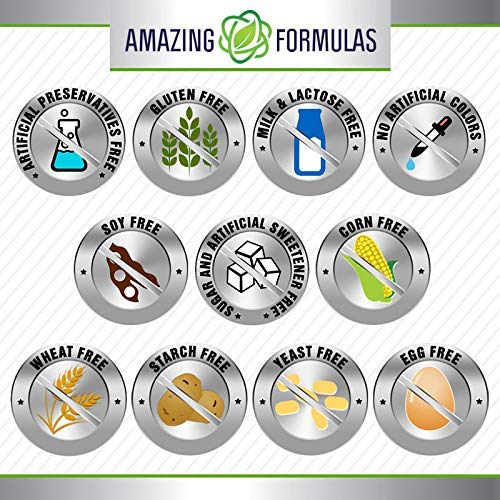 Amazing Nutrition Quercetin Berberine packaging showing USA-made GMP quality assurances