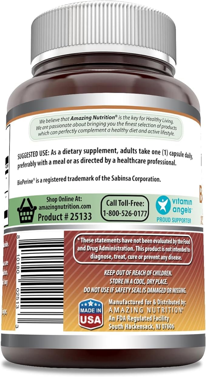 Amazing Nutrition USA-made boswellia capsules ensuring purity and potency