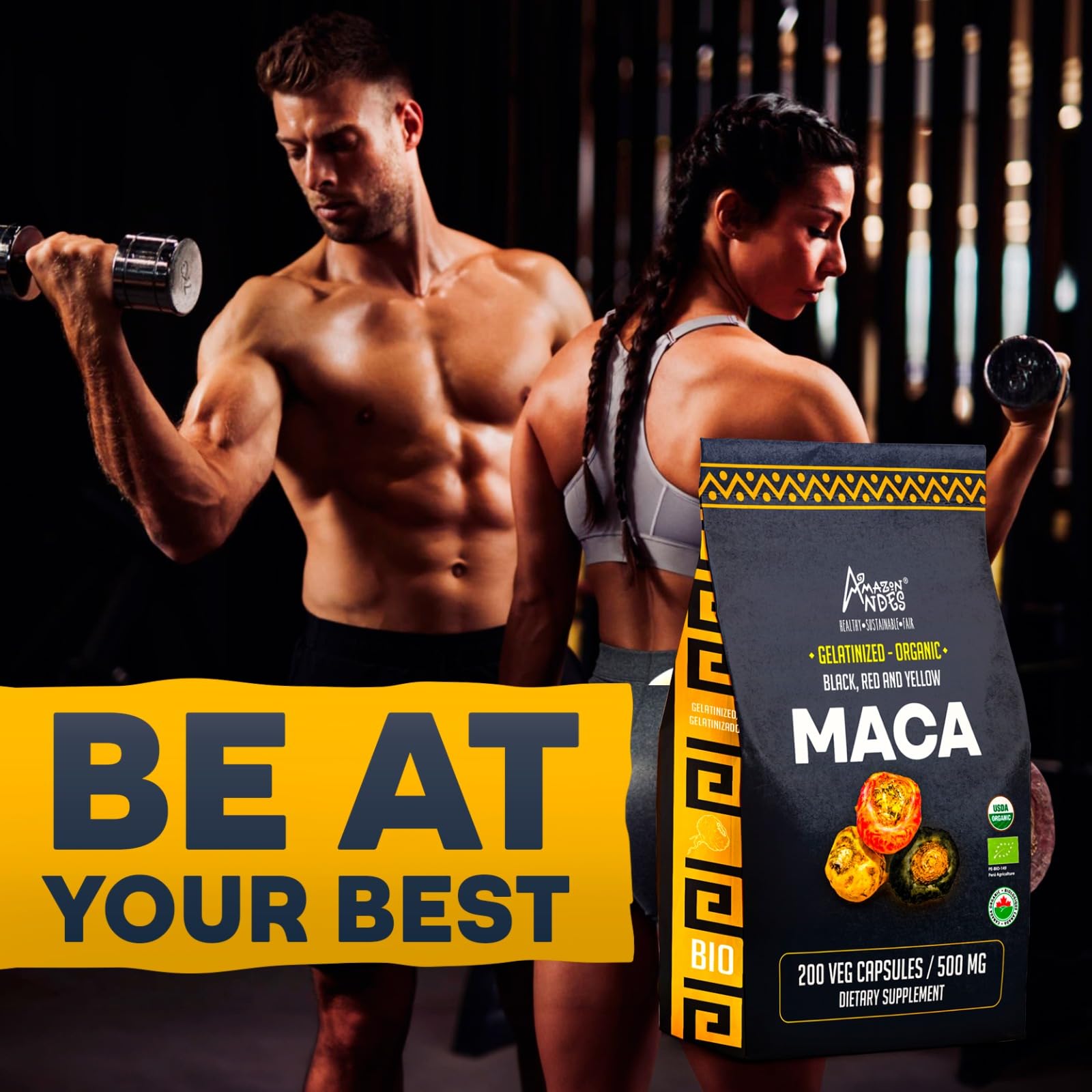 Amazon Andes antioxidant-rich maca for immune support and oxidative defense
