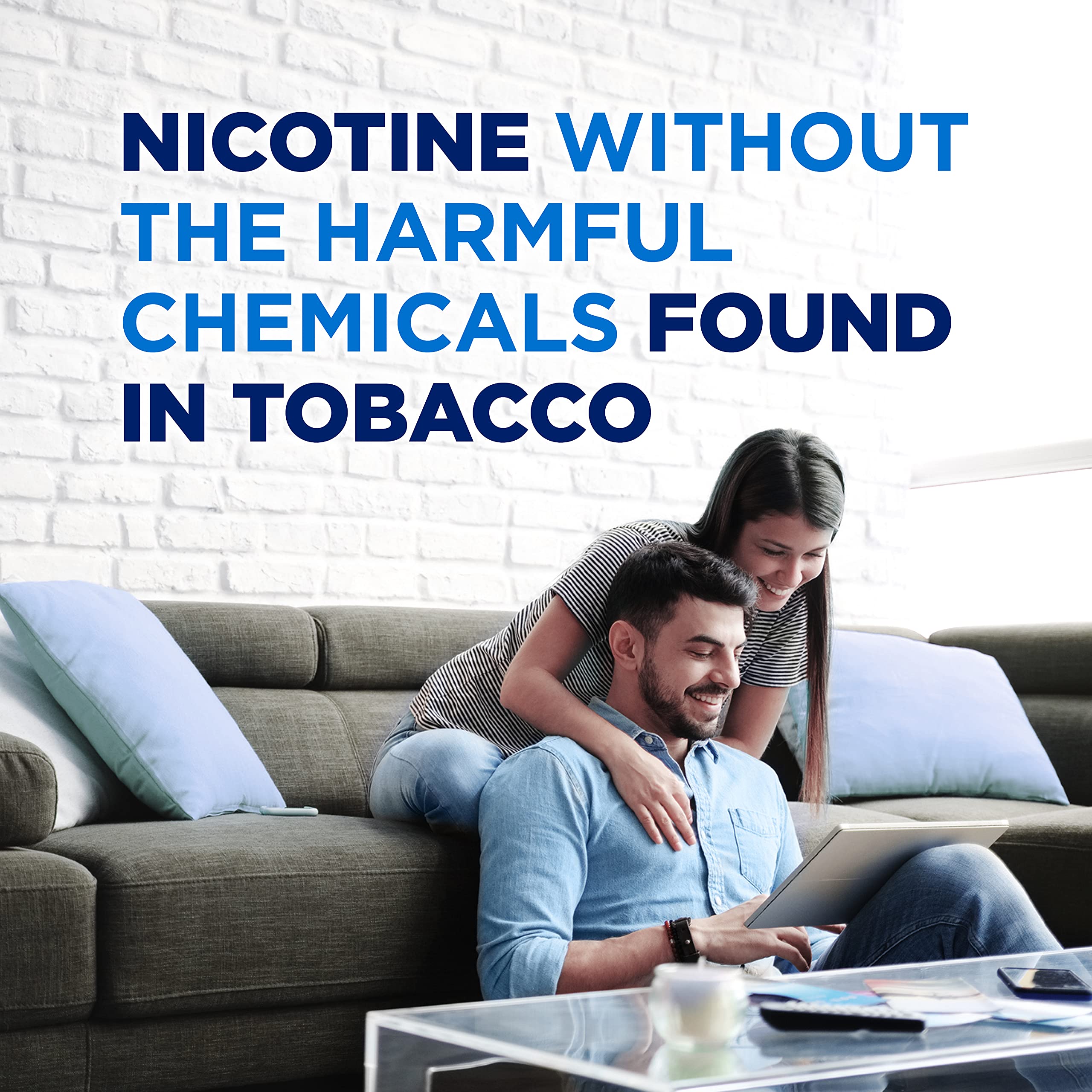 Amazon Basic Care 160-count nicotine gum ice mint boxfront signals long-term supply.
