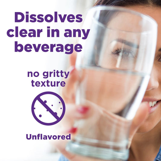 ClearLax powder dissolves in any beverage for convenient use.