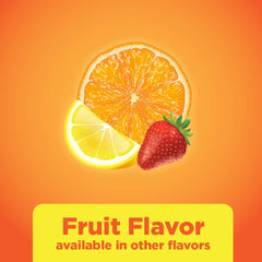Amazon Basic Care fruit flavor label for easy identification during cravings.