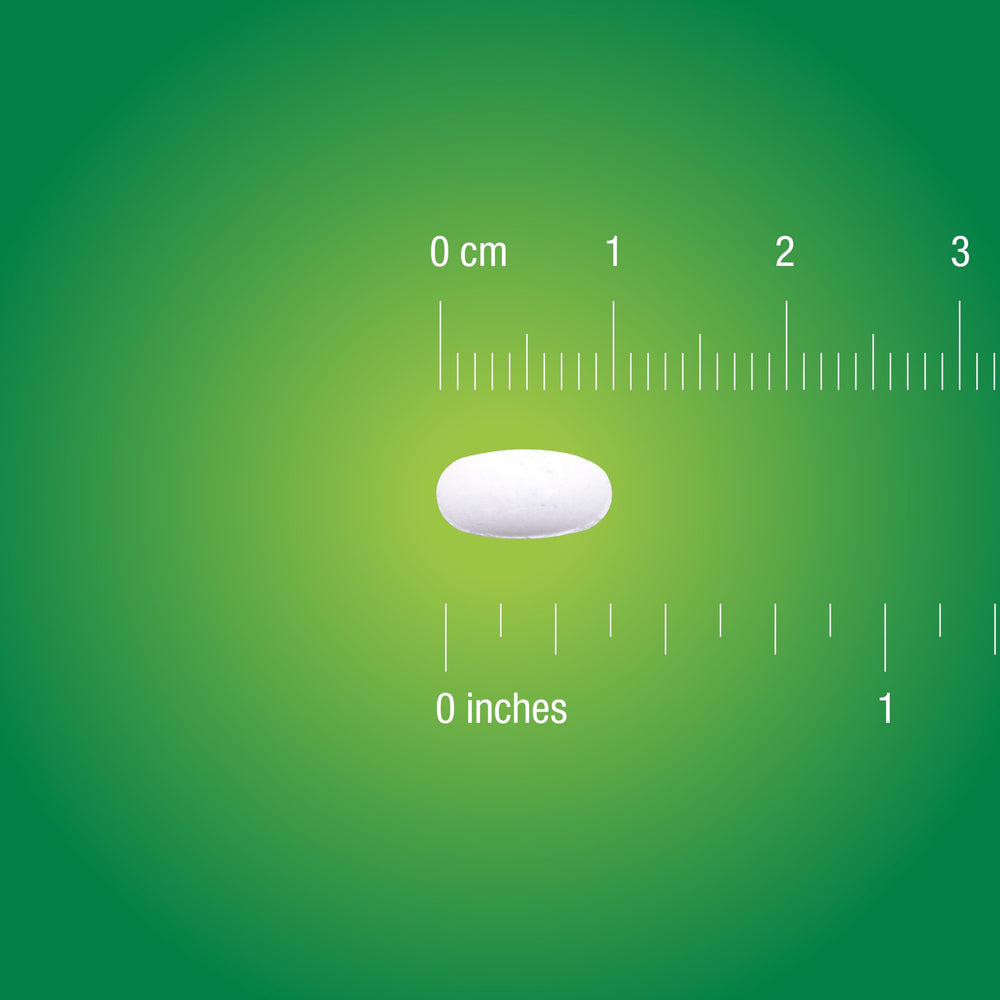 Lozenge tablet close-up showing mint flavor.