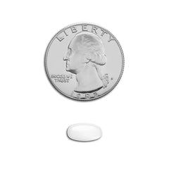 Amazon Basic Care mini lozenge product shot conveying compact size.