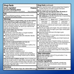 Amazon Basic Care 220-count nicotine gum package for value and ongoing use
