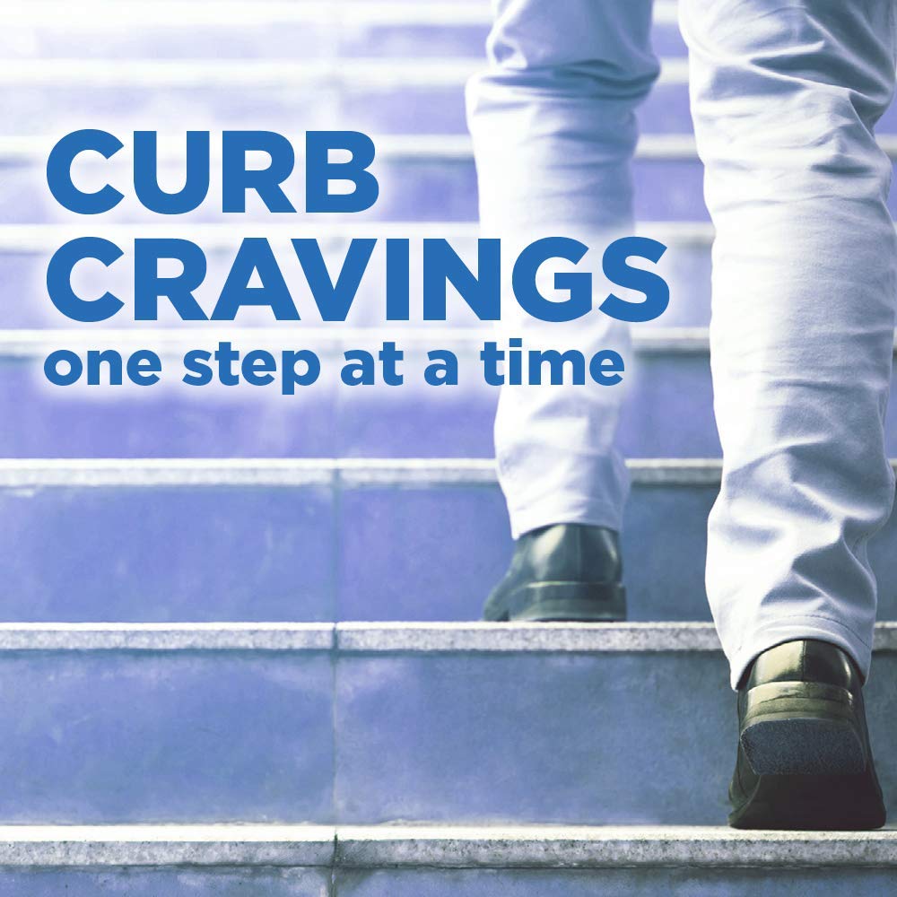 Amazon Basic Care Nicotine Gum 4 mg original flavor packaging conveys familiar taste.