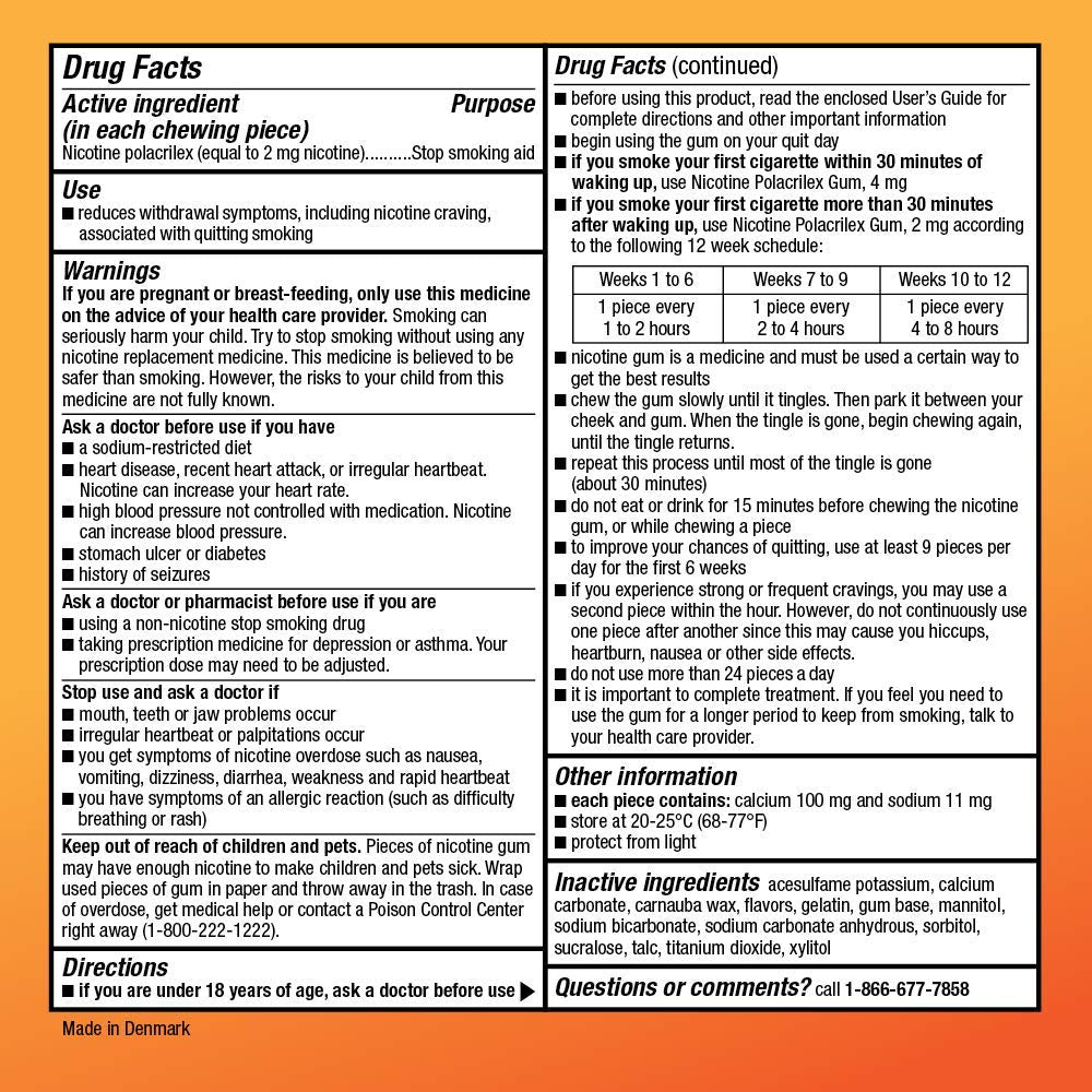 Amazon Basic Care nicotine gum foil-wrapped doses for discreet, on-the-go use.
