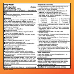 Amazon Basic Care nicotine gum foil-wrapped doses for discreet, on-the-go use.