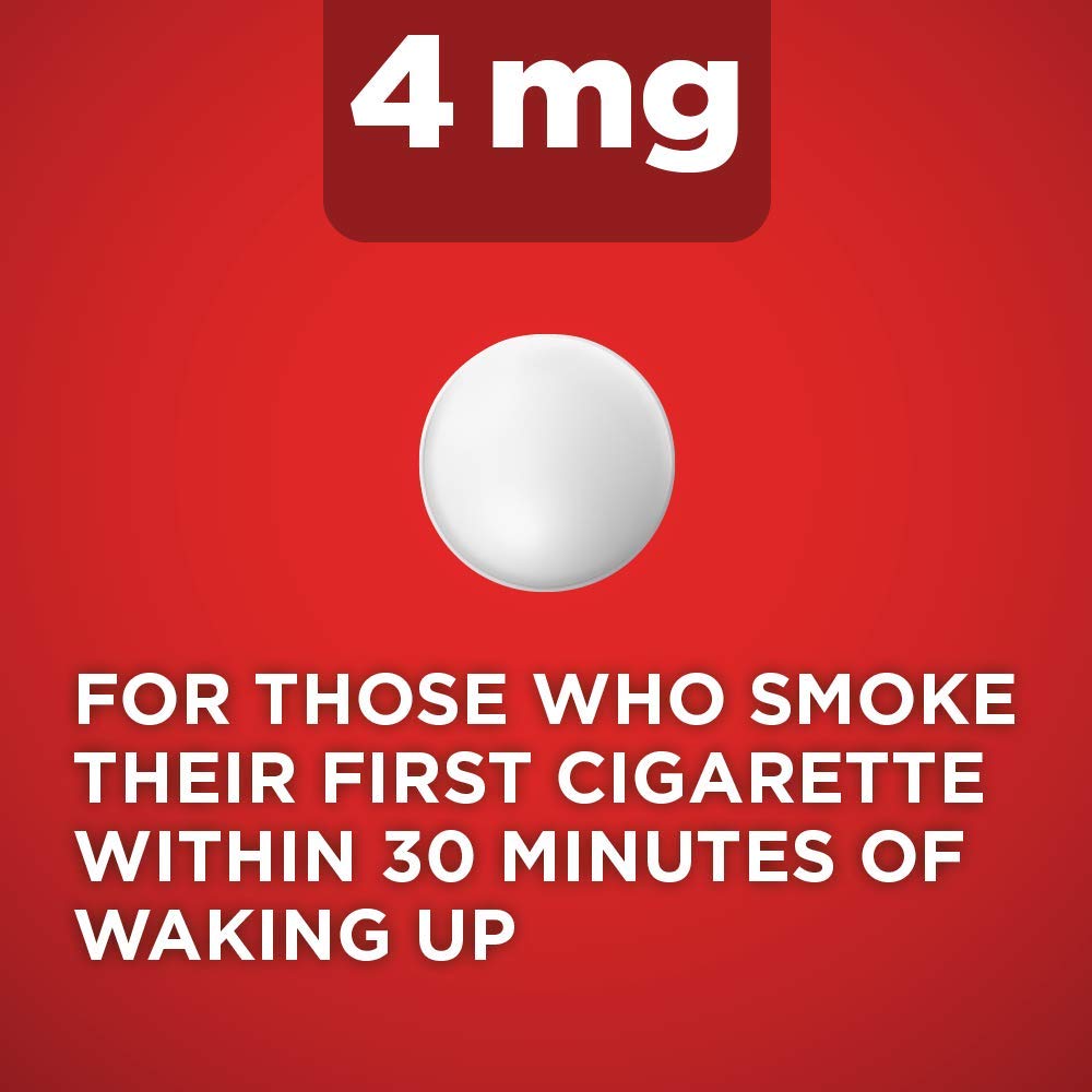 amazon basic care nicotine lozenge 4 mg cherry tablets close-up highlights sugar-free formula