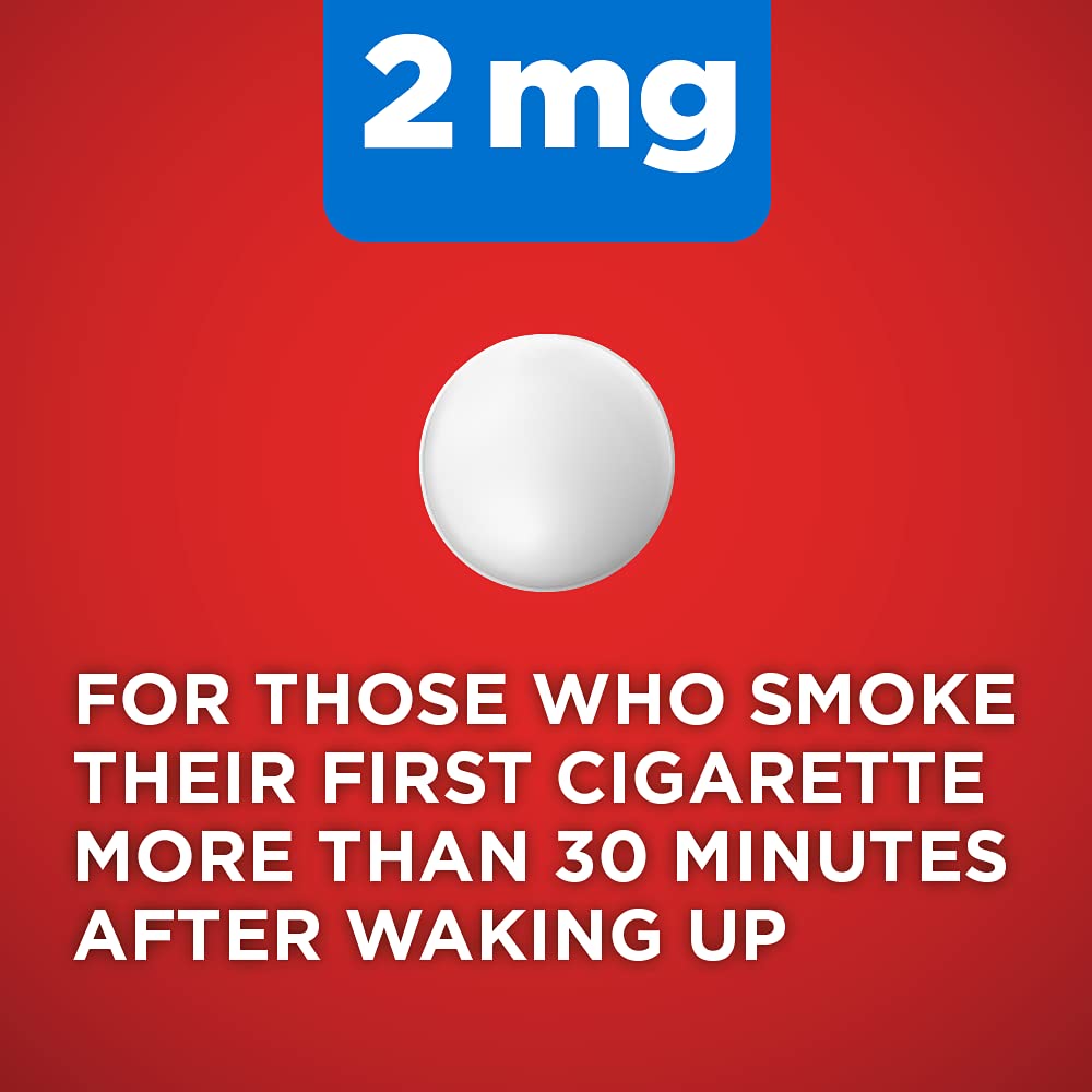 Amazon Basic Care nicotine lozenge cherry tablet close-up highlights simple dosing for daily cravings.