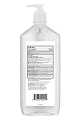 Amazon Basic Care Original Hand Sanitizer 34oz pack-four-bottles emphasizes value for home or office