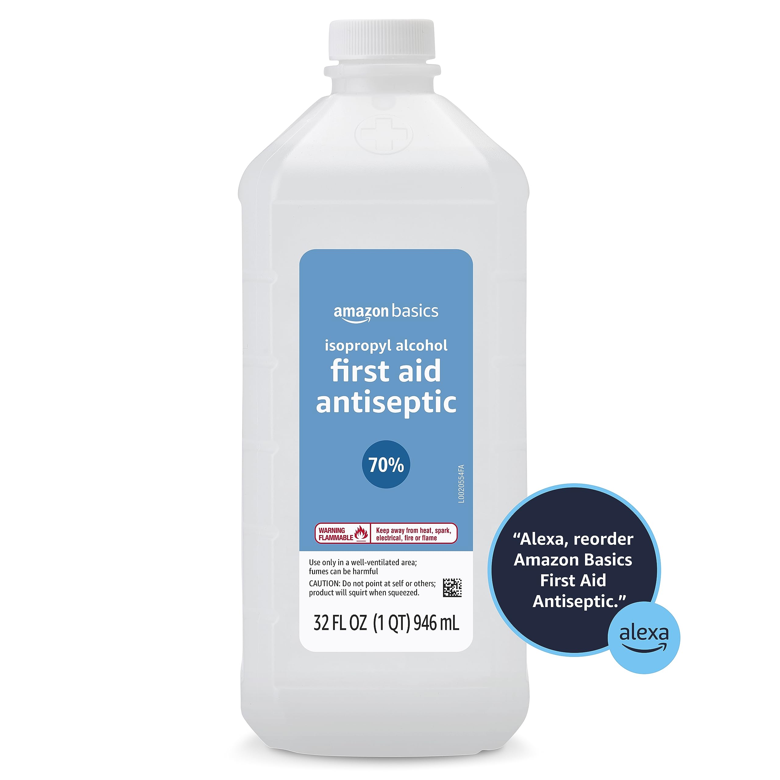 Amazon Basics bottle contents ideal for cleaning minor cuts and scrapes.