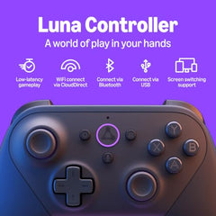 Luna controller paired via Bluetooth to a mobile device