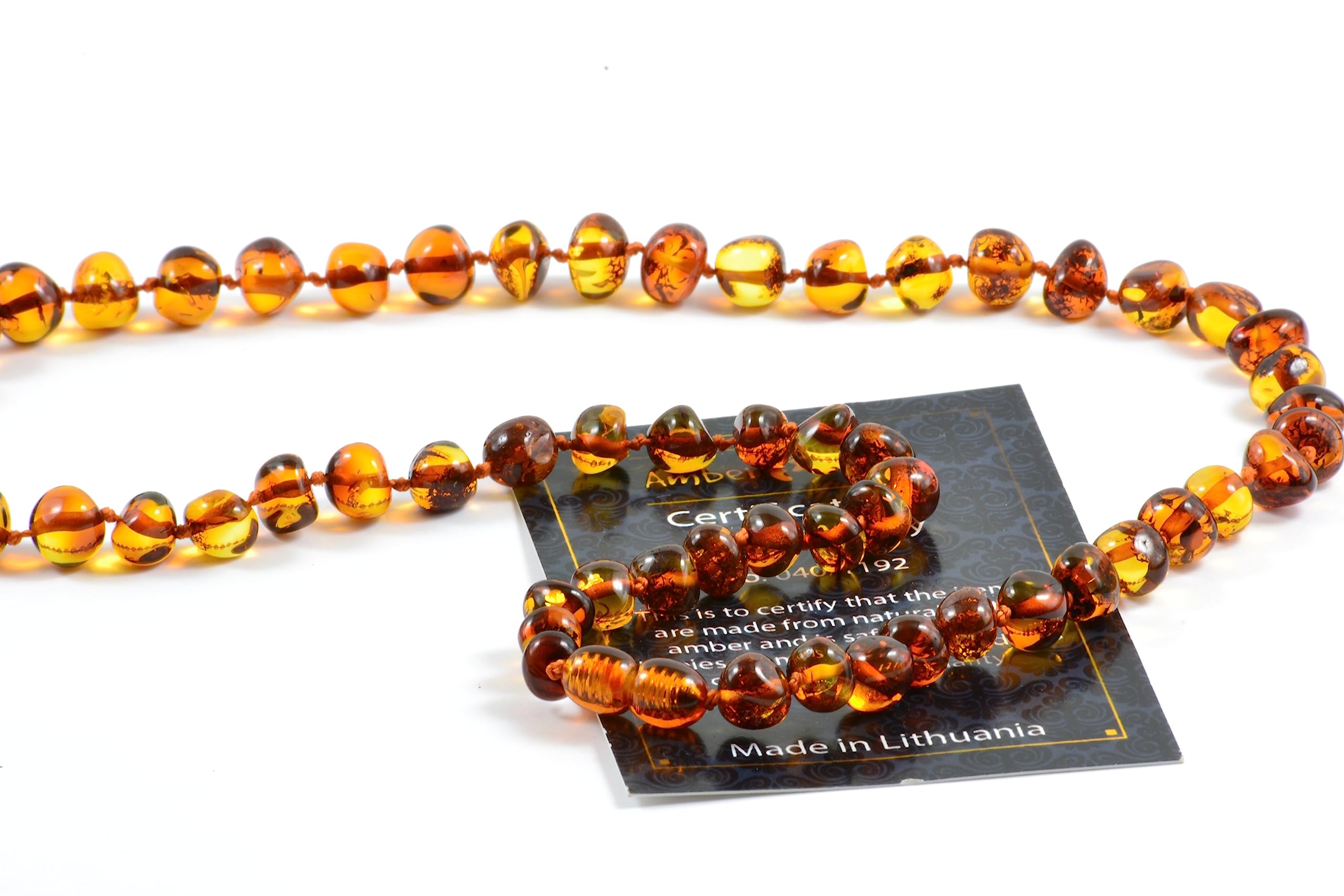 Amber Touch polished amber beads emphasize durability and beauty in daily wear