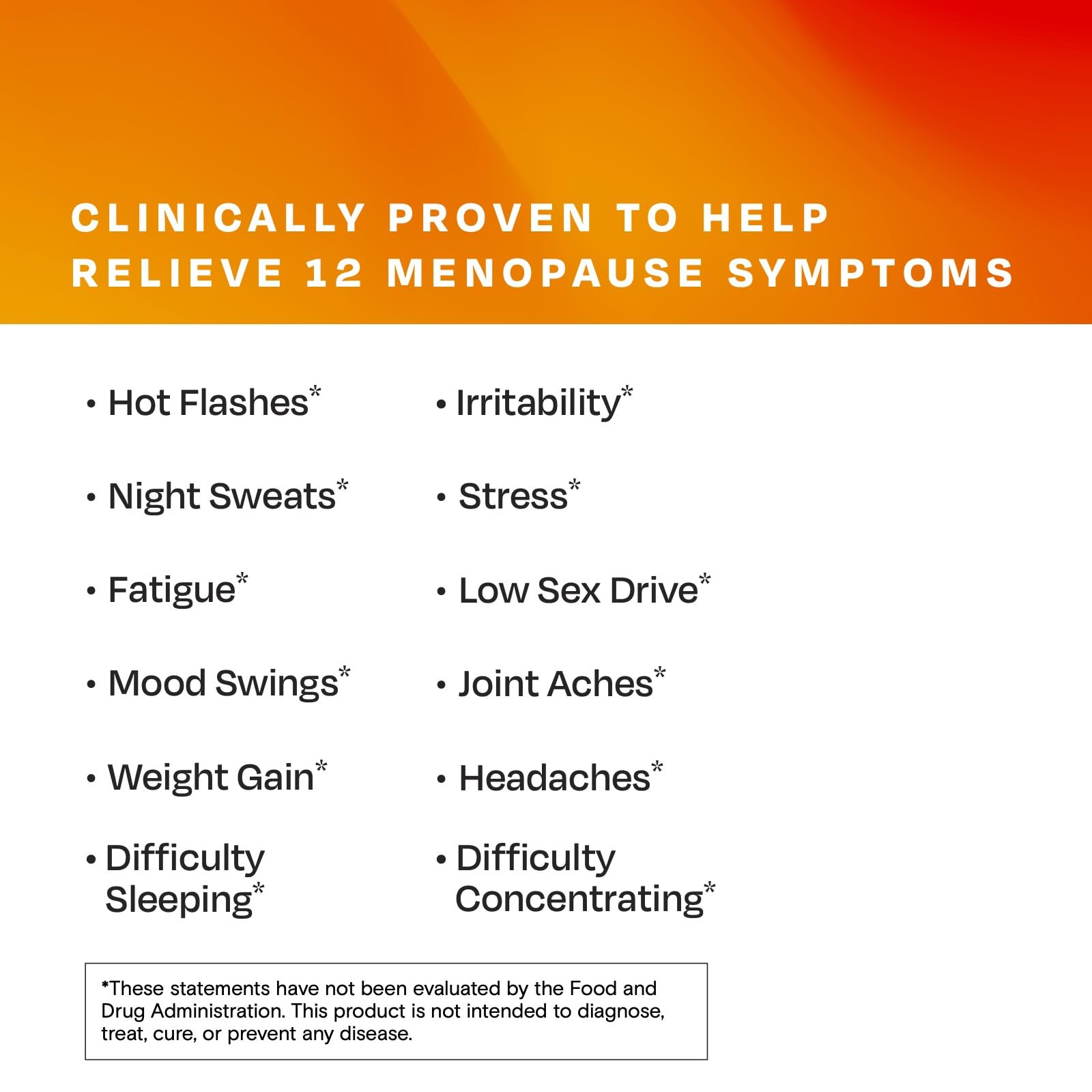 Amberen menopause box packaging front, clear branding and benefit highlights