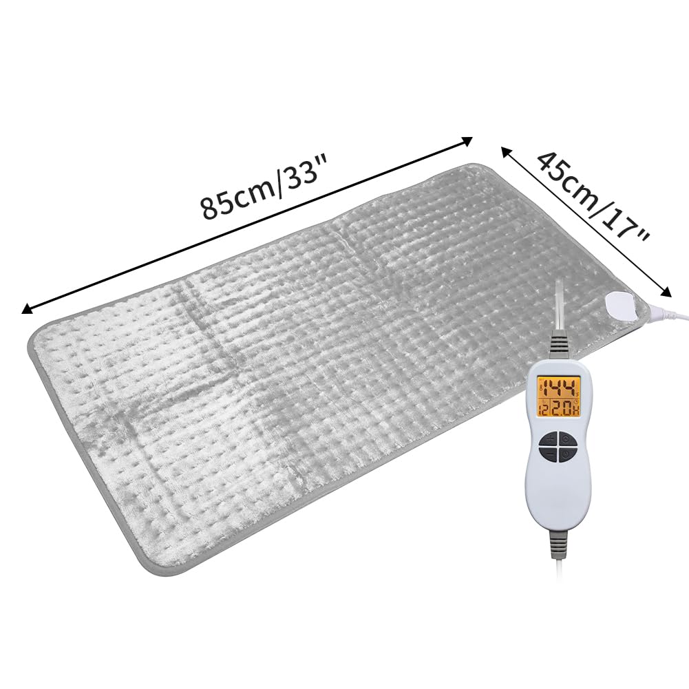 Ambershine heating pad with large LED controller enables easy temperature adjustment