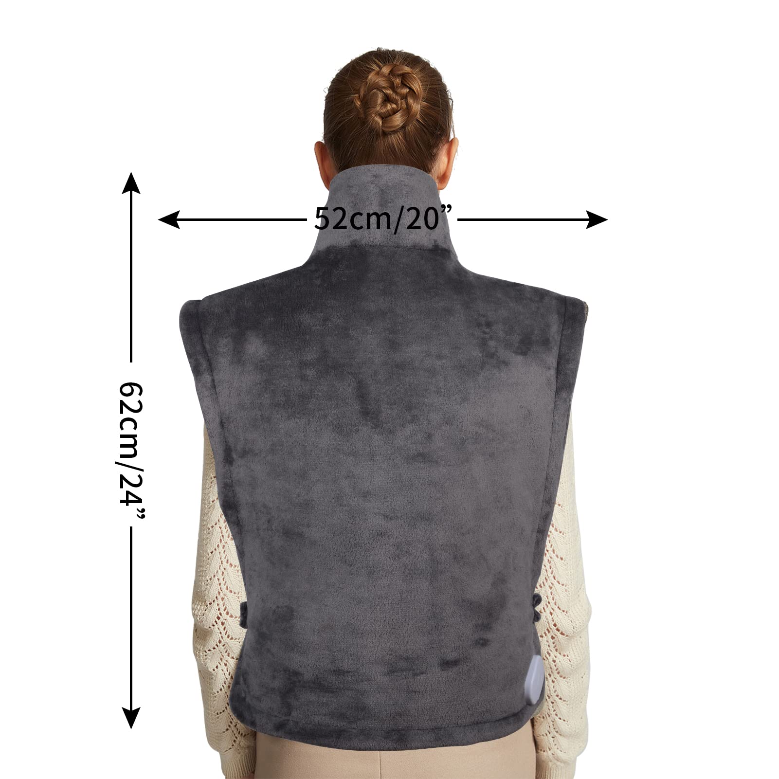 Machine-washable microfiber cover keeps surface soft and tidy after use.