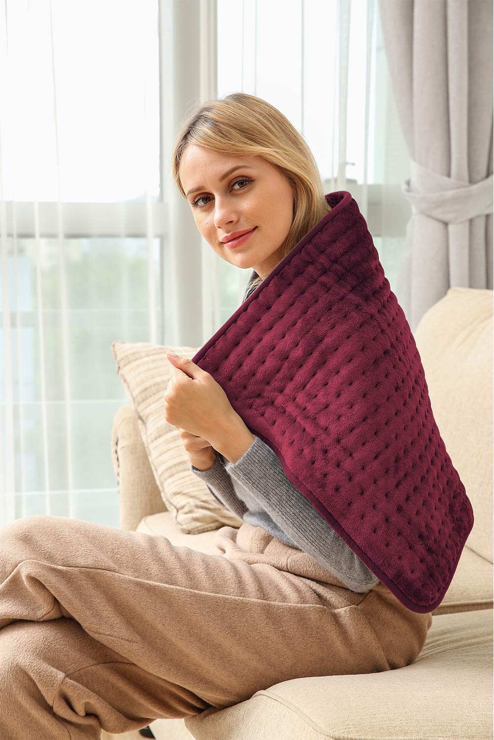 Ambershine microfiber cover is removable and machine washable.