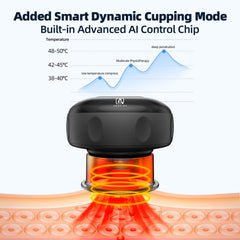 Ambfina 5-in-1 cupping kit heat therapy enhances deep warmth.