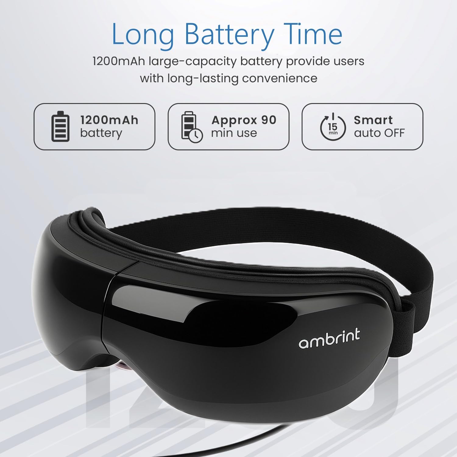 Ambrint 15-minute auto timer helps consistent sessions.