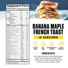Ambrosia Planta Banana Maple shake glass showing smooth texture and flavor