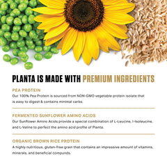 Ambrosia Planta bottle with label emphasizing dairy-free and 25 servings.