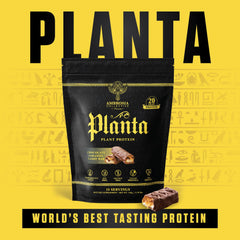 Ambrosia Planta gluten-free pack emphasizes allergen-friendly protein option.