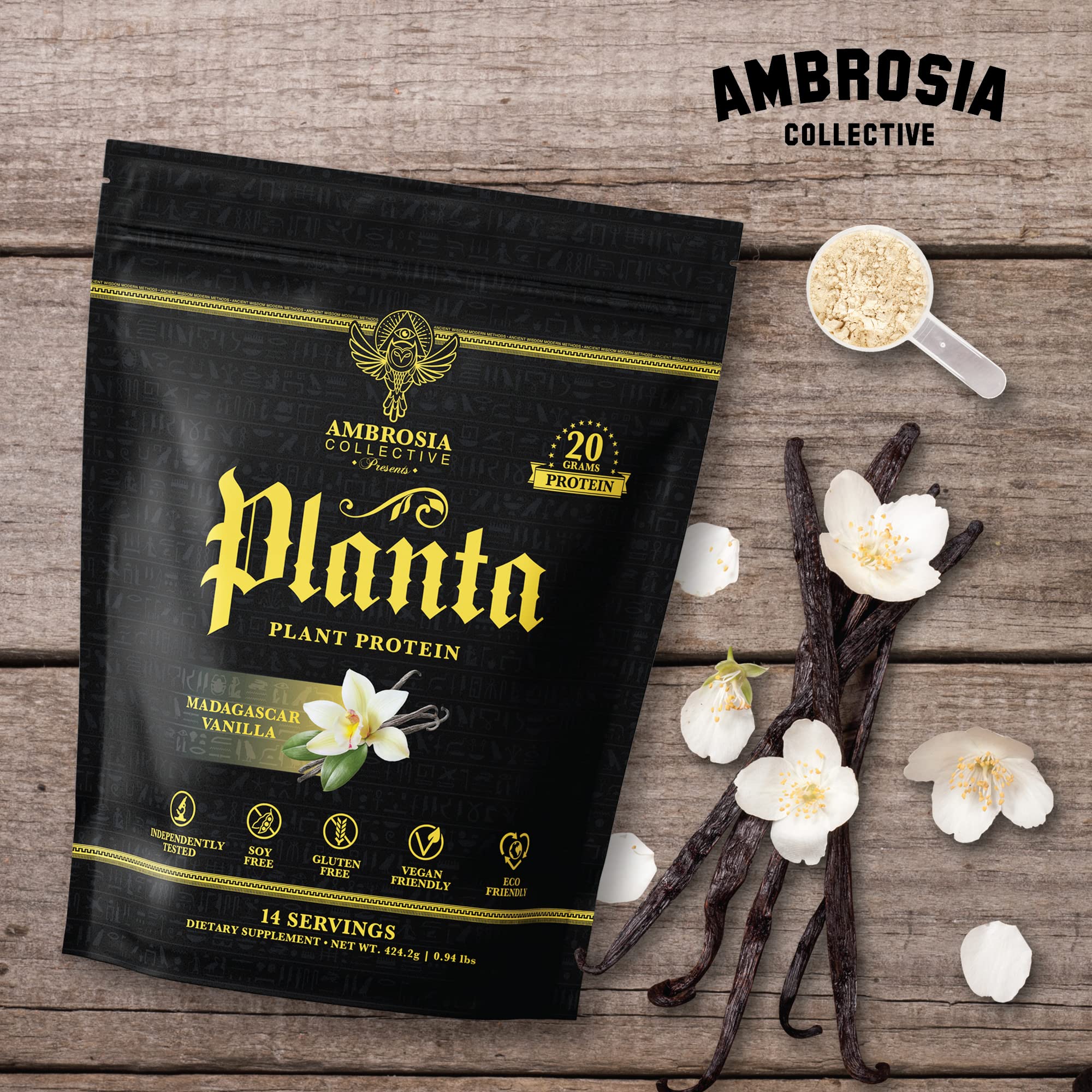 Ambrosia Planta gourmet flavors emphasize versatile protein in recipes.